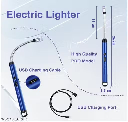 Light Smarter, Not Harder – USB Rechargeable Electric Arc Lighter for Every Occasion!