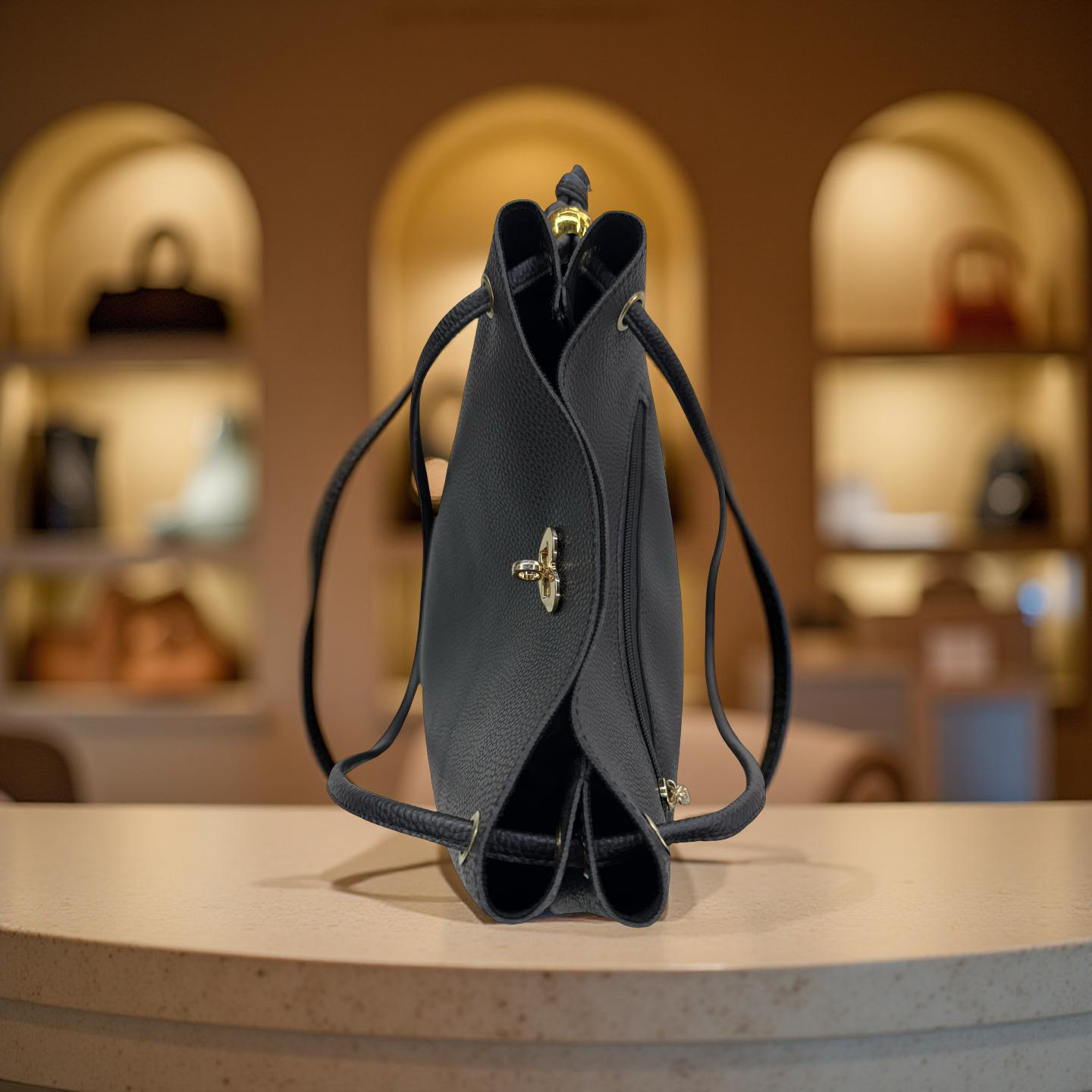 Elegant Leather-Finish Tote Bag – Timeless Style, Everyday Function