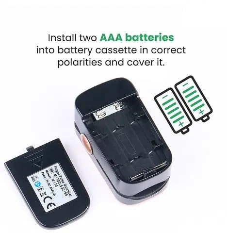 MCP M170 Fingertip advanced OLED Type fingertip Pulse Oximeter measures Oxygen Saturation, Pulse Rate (SpO2), Perfusion Index & Respiratory Rate with Battery (Black)