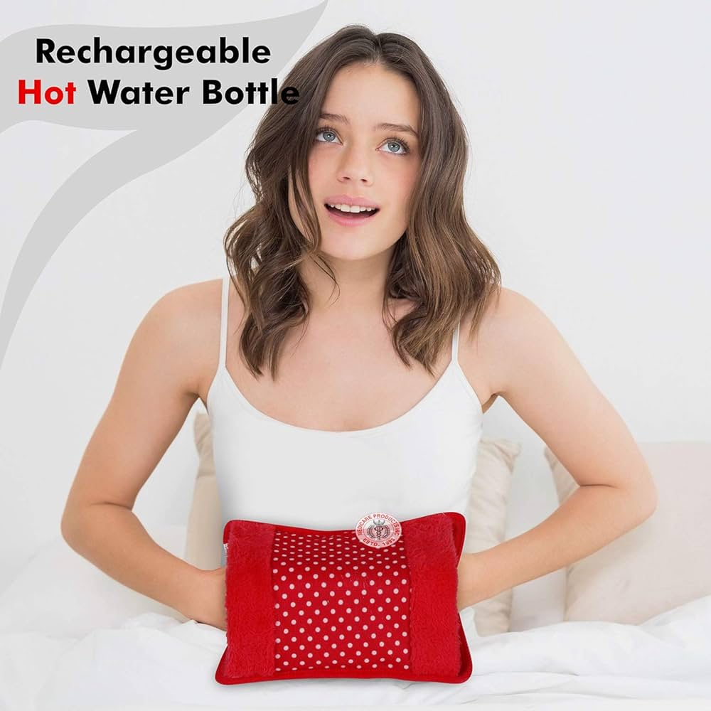 MCP Plain Heating Gel Pad with pocket for pain relief, period cramp relief, electric heating pad, heating pad for back pain (with auto Temperature Control)