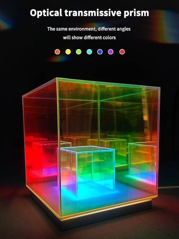 Infinity Cube Lamp | Cube Light | 3D Infinity Cube Lamp | 3D Infinity Cube Light | Table RGB LED Lamp | Table Lamp | 3D Infinity Light | LED Cube Table Lamp | DIY Cube Mirror Lamp