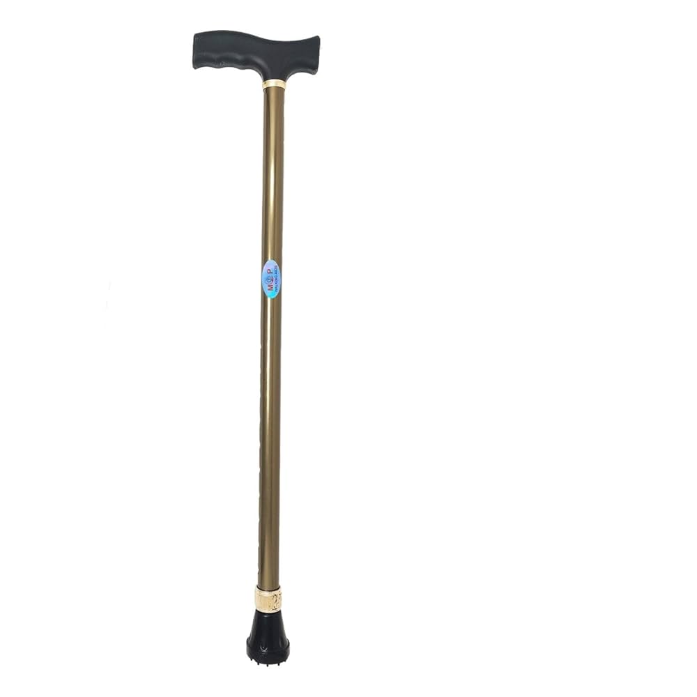 Jindal Premium Height Adjustable Walking Stick Aluminium Cane Hand Stick Trekking Support Stick for Men, Women & Old People