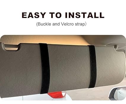 LED Car Vanity Mirror – Rechargeable Sun Visor Makeup Mirror with 3 Light Modes & 80 LEDs, Dimmable Touch Control, Universal Fit for Car, Truck & SUV – Bright & Adjustable Lighting