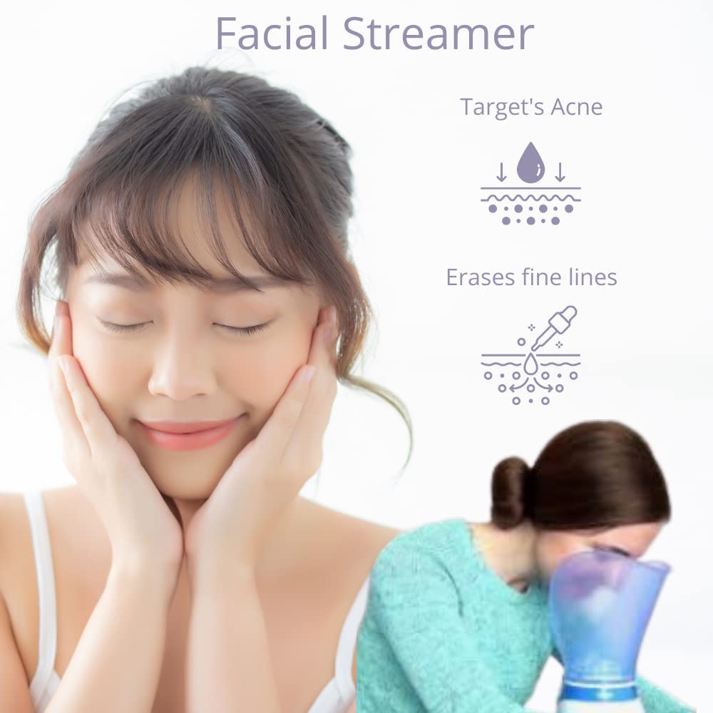 MCP Healthcare Electric Steam, Vaporizer Relief From Skin and Nasal Dryness, Throat Irritation, Cold, Cough, Breathing Problem, Smooth and Healthy Skin.