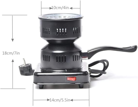 Multipurpose Charcoal Burner,Electric Hookah Coal Burners for Shisha Incl Overheat Protection,Smart Heat Control,220V
