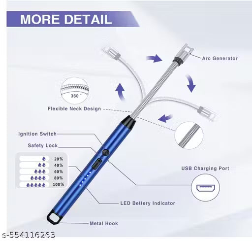 Light Smarter, Not Harder – USB Rechargeable Electric Arc Lighter for Every Occasion!