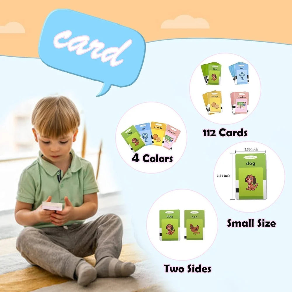 English Plastic Talking Flash Cards