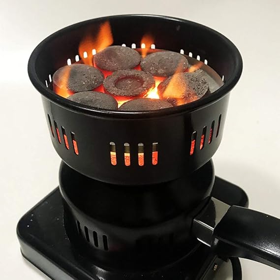 Multipurpose Charcoal Burner,Electric Hookah Coal Burners for Shisha Incl Overheat Protection,Smart Heat Control,220V