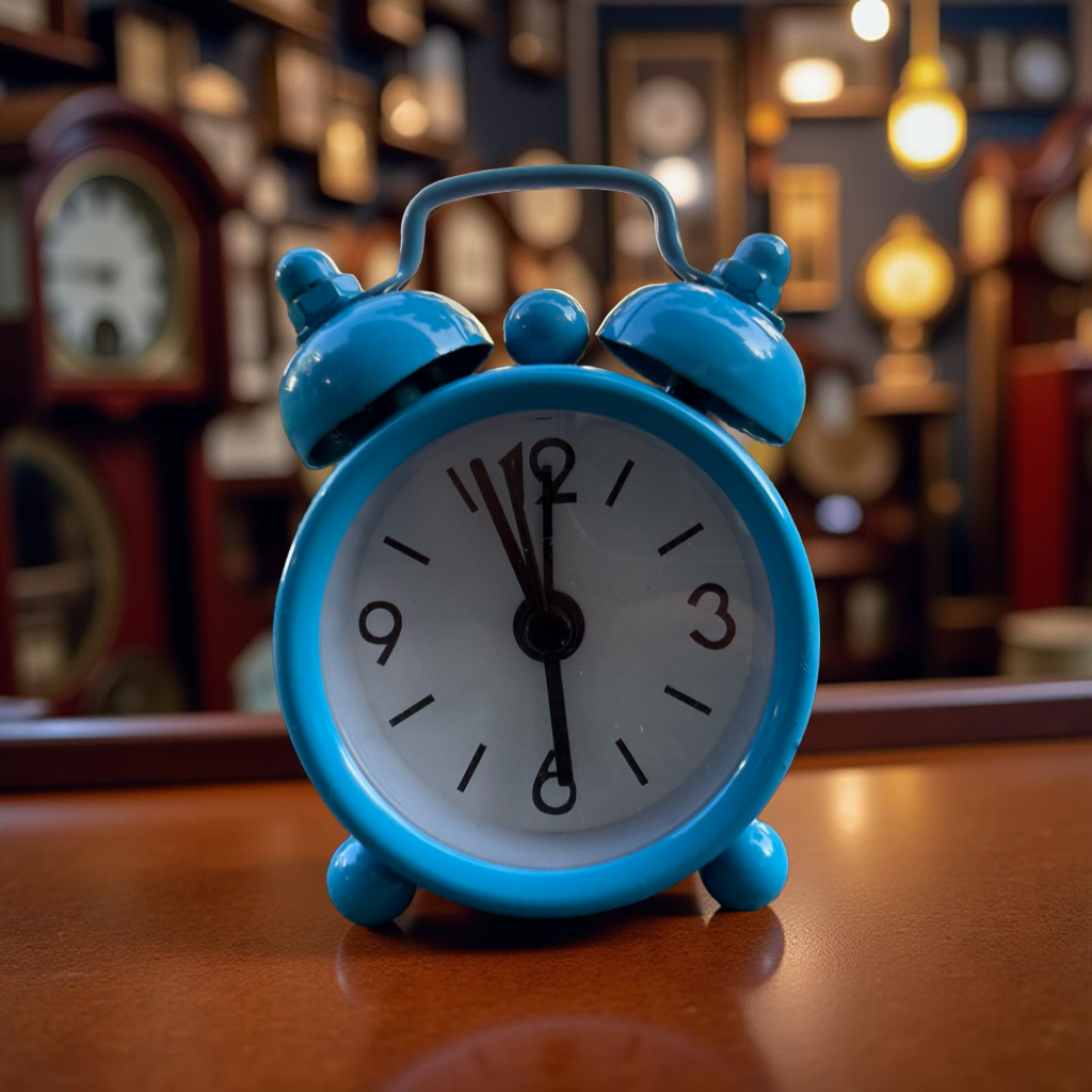 Stylish Mini Metal Alarm Clock – Compact, Classic