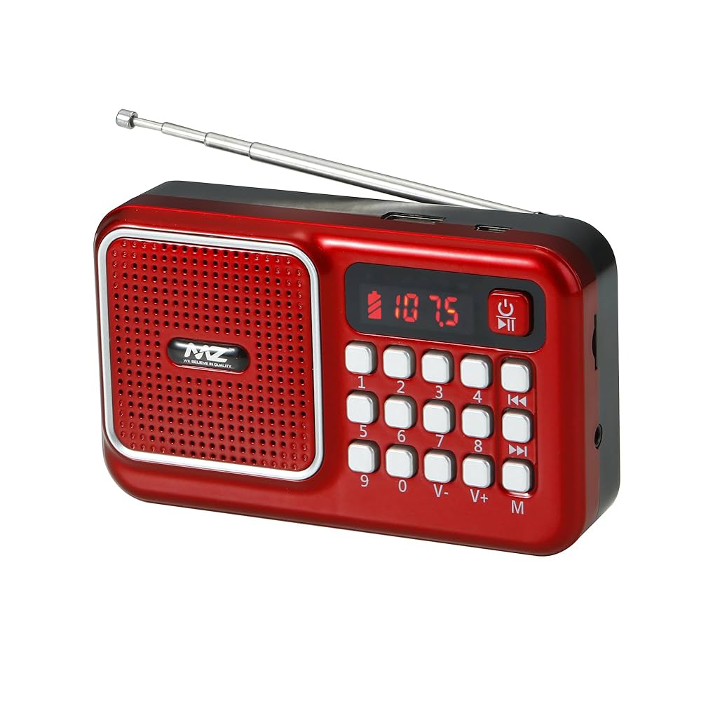 MZ M41VP (FM Super Radio) with Bluetooth/USB/Aux/TFT Card 1200mAh Battrey FM Radio