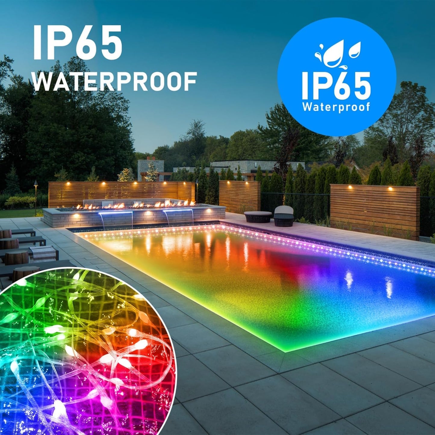 10M USB Led Fairy String Light Bluetooth APP RGB IC |Multi Color LED Fairy Lights | RGB USB Twinkle Smart Fairy Light |Smart Neon Strip Lights | Music Sync RGB Lights with Remote | Multicolor