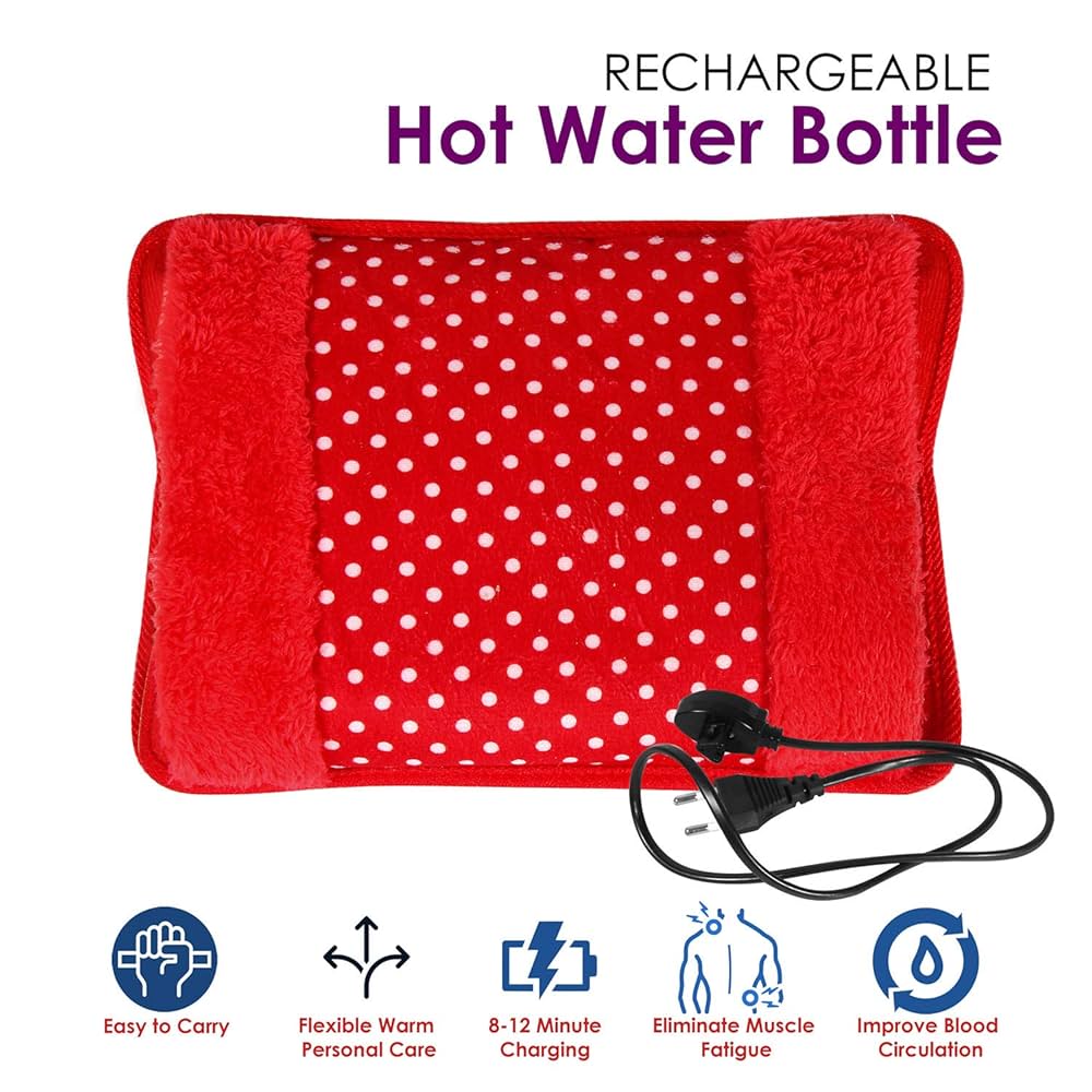 MCP Plain Heating Gel Pad with pocket for pain relief, period cramp relief, electric heating pad, heating pad for back pain (with auto Temperature Control)