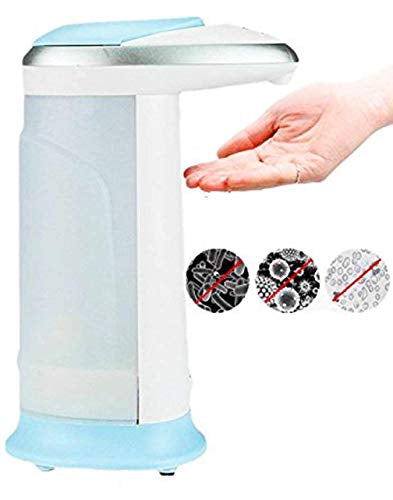 Soap Magic Automatic Soap Dispenser Touch less counter-top liquid soap dispenser waterproof base for Kitchen and Bathrooms regular soap, lotion or Sanitizer w/Light up and Chime