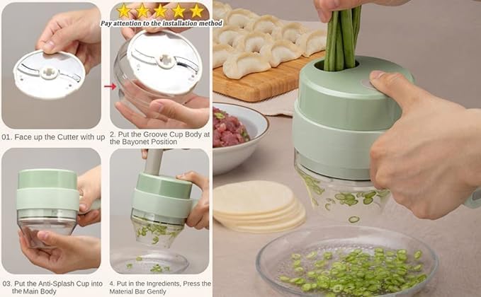 Handheld Electric Vegetable Cutter Set