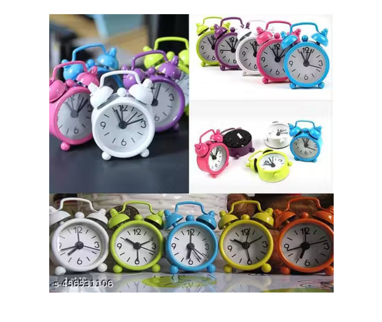 Stylish Mini Metal Alarm Clock – Compact, Classic