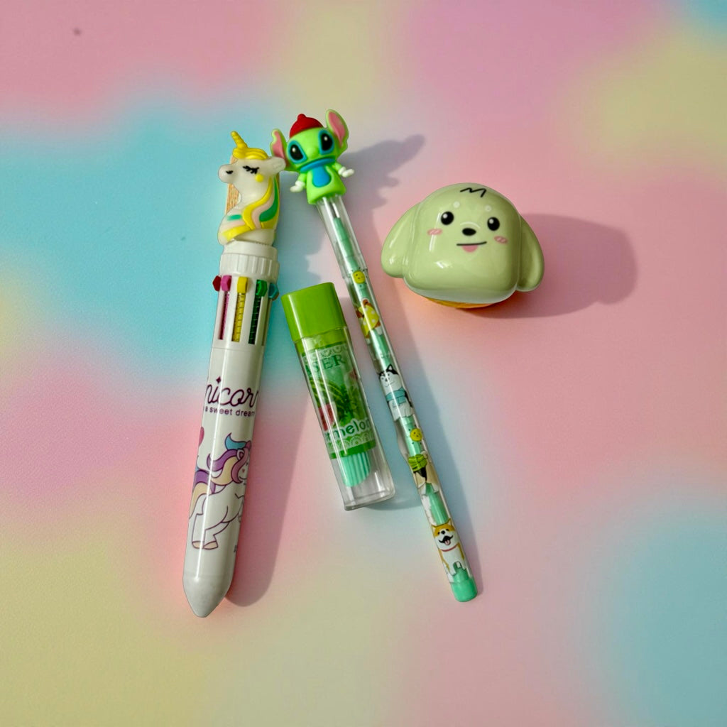 Cute Unicorn Pen & Stationery Combo – Perfect for Kids & Gifts