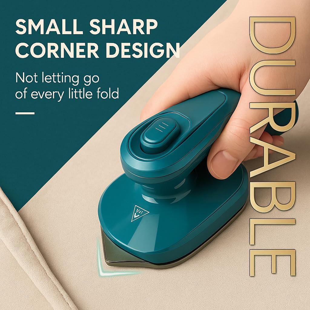 creatives Mini Portable Steam Iron | Mini Ironing Machine for Clothes | Supports Dry and Wet Ironing | Garment Steamer for Home & Travel - Perfect for Gifting,