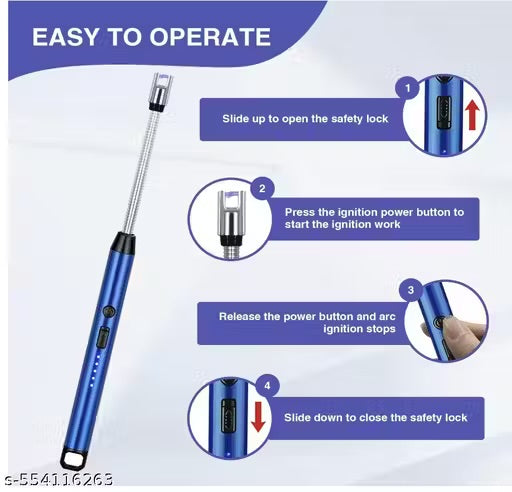 Light Smarter, Not Harder – USB Rechargeable Electric Arc Lighter for Every Occasion!
