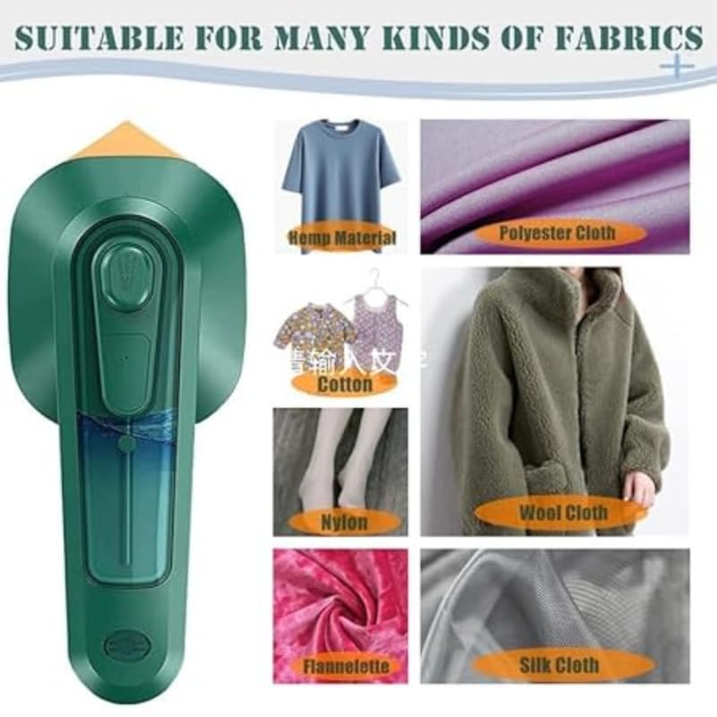 creatives Mini Portable Steam Iron | Mini Ironing Machine for Clothes | Supports Dry and Wet Ironing | Garment Steamer for Home & Travel - Perfect for Gifting,