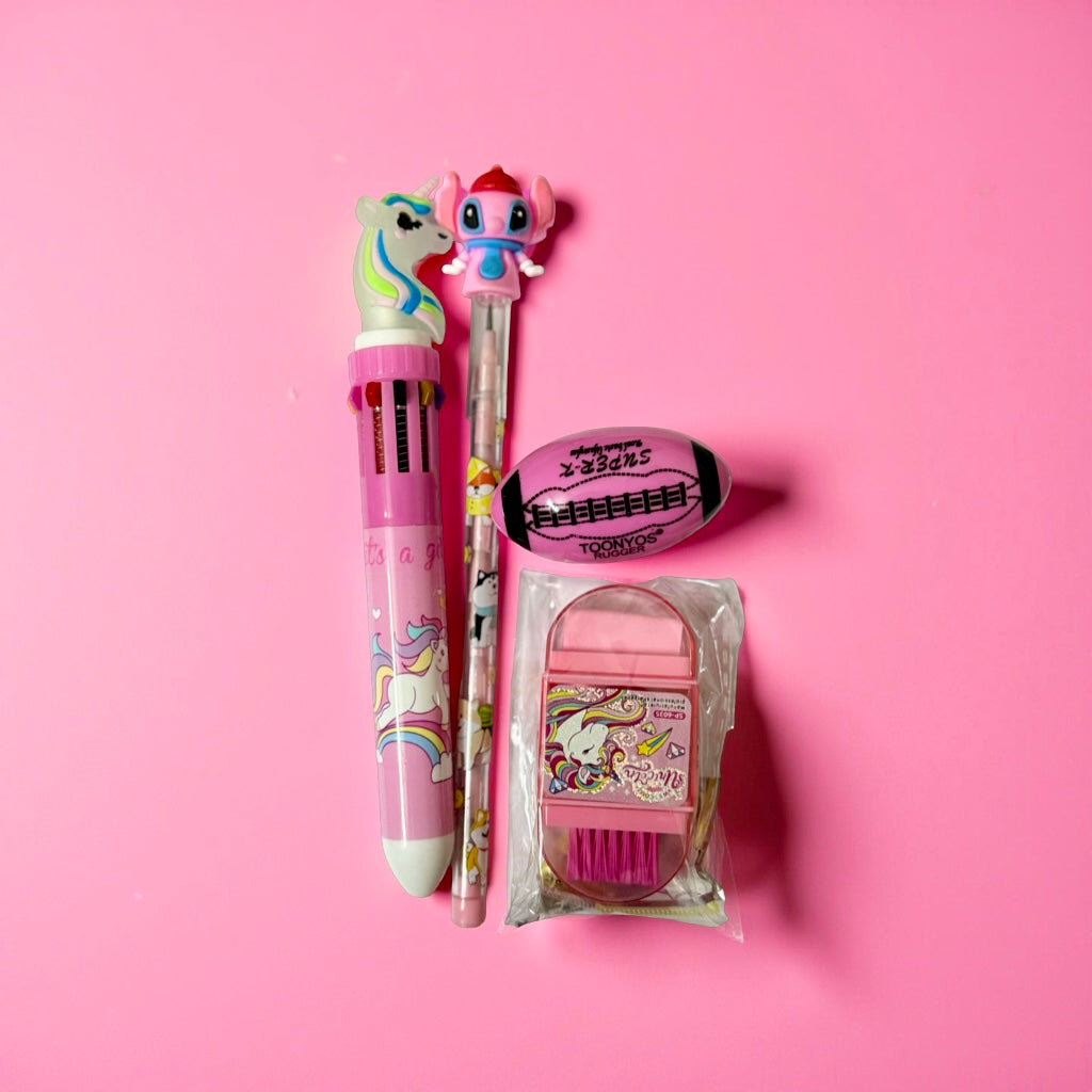 Cute Unicorn Pen & Stationery Combo – Perfect for Kids & Gifts