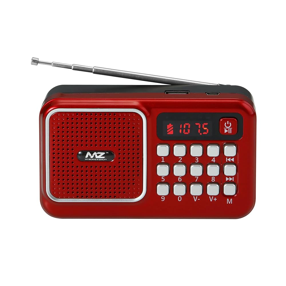 MZ M41VP (FM Super Radio) with Bluetooth/USB/Aux/TFT Card 1200mAh Battrey FM Radio