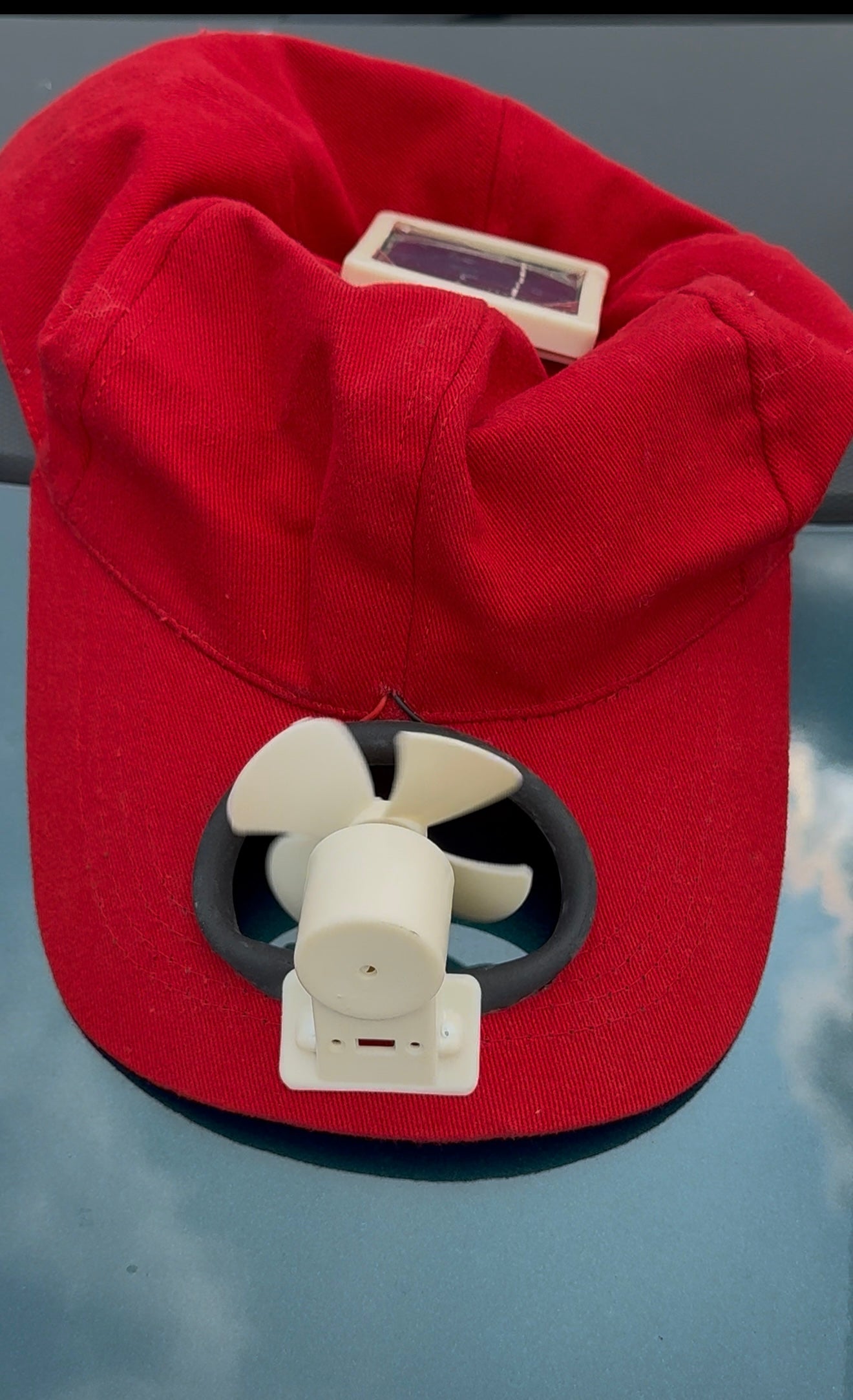 Solar Sun Power Hat Cap Cooling Fan