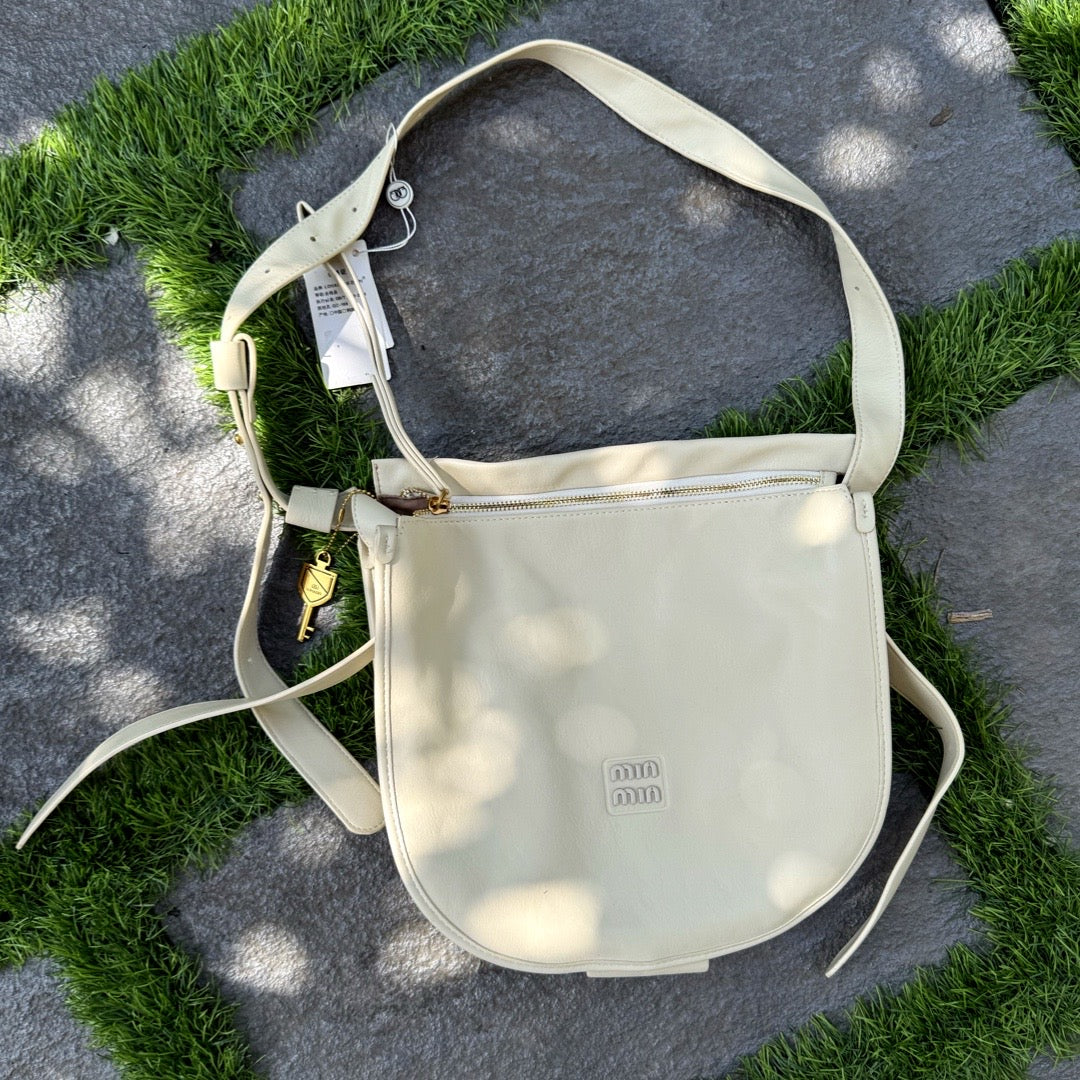 Elegant Single Strap Leather Sling Bag