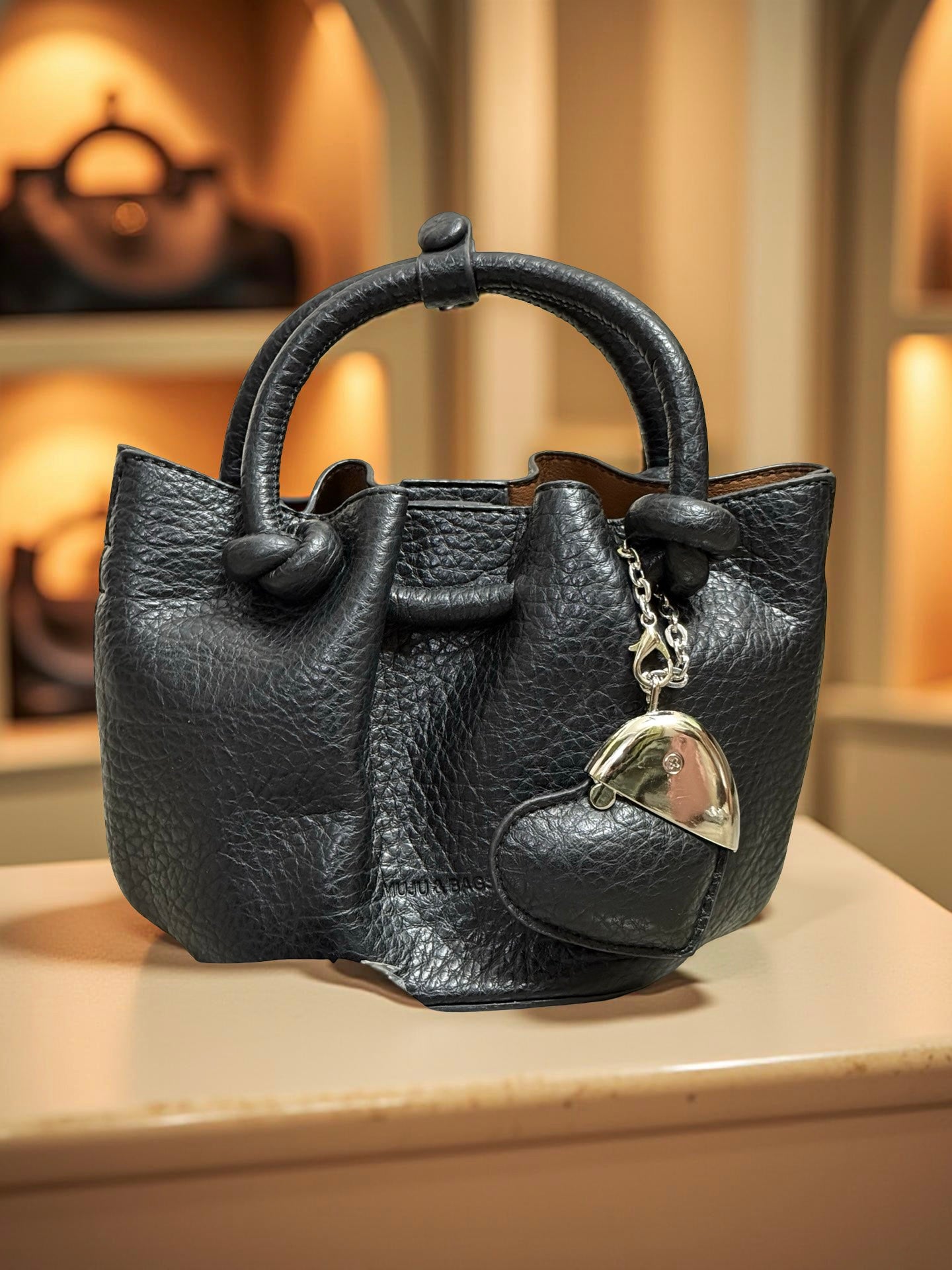 Premium Imported Leather Sling Bag with Removable Mini Purse