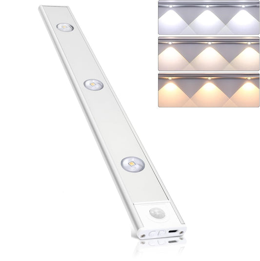 Motion Sensor Light with Remote for Home, Night Light for Bedroom 2 Color & Brightness Adjustable Wardrobe Lights with Sensor 3 Modes Led Lights for Kitchen (40cm)