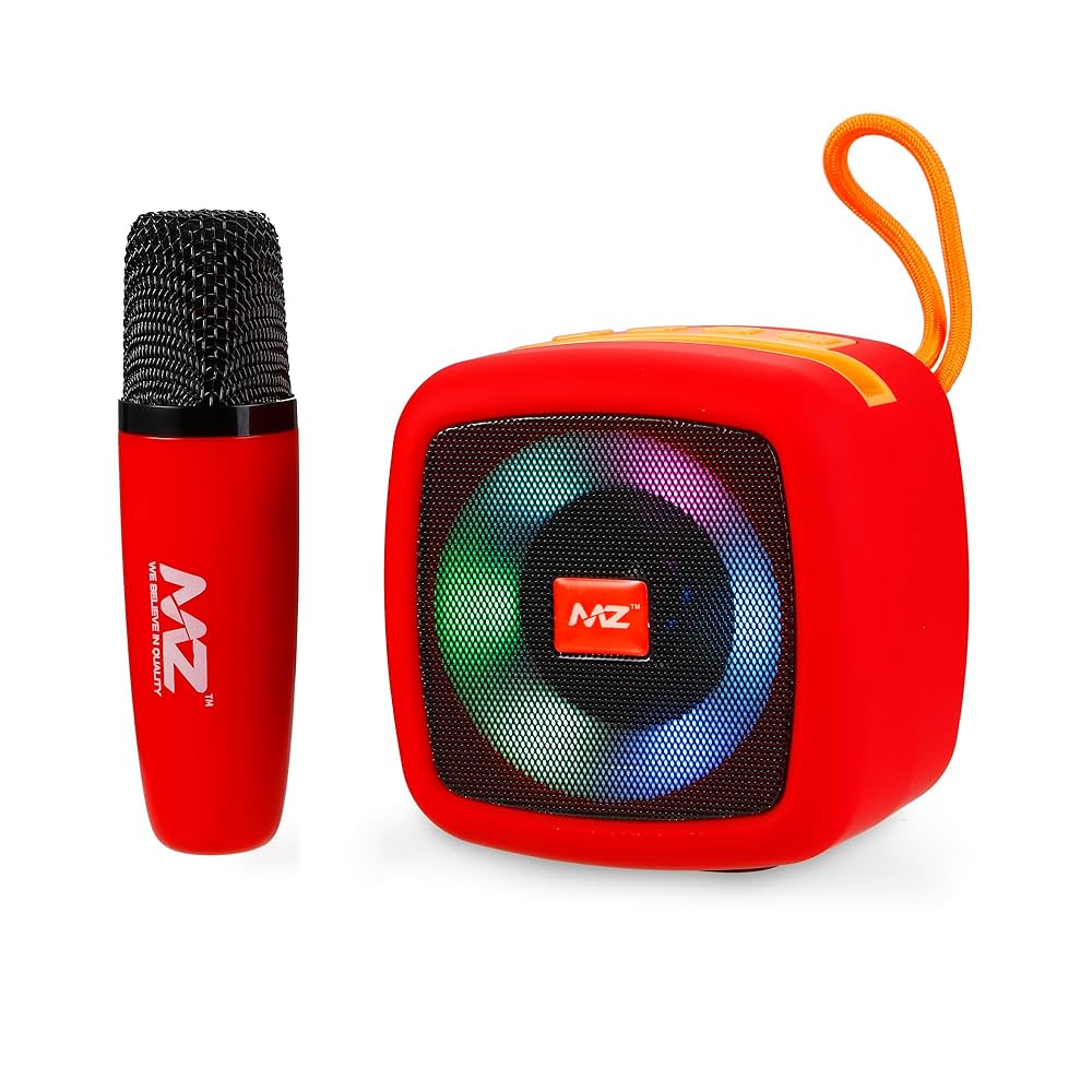 MZ S660 (Portable Bluetooth Speaker) Dynamic Thunder Sound & High Bass with Wireless Mic, RGB Light, 5W Power with 1200mAh