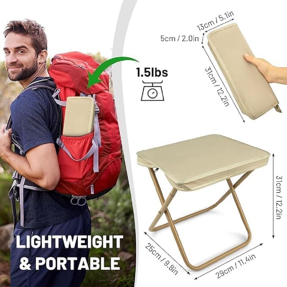 Foldable Camping Stool ! Portable Folding Stool ! Foldable Chair Camping Chair !