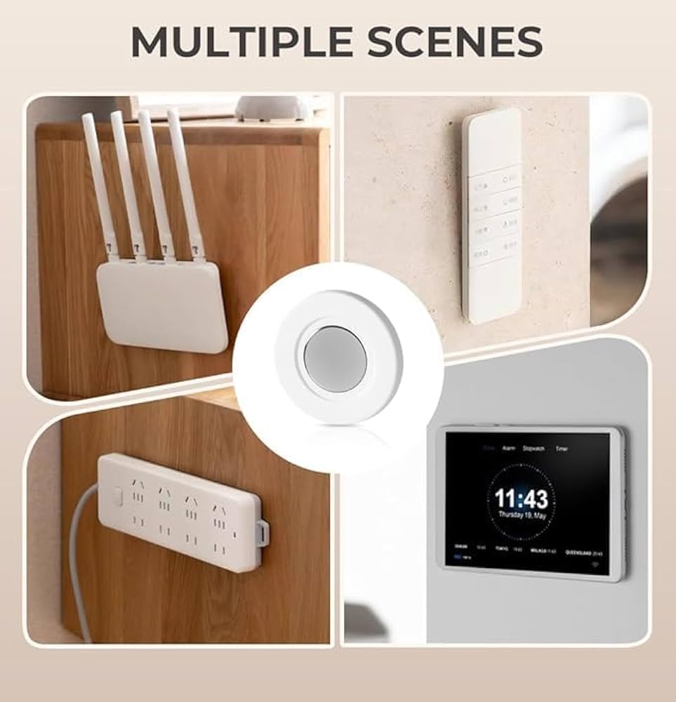 4Pcs Magnetic Remote Control Holder Wall Mount, Hole Free TV Remote Holder Self-Adhesive, Remote Control Holder Organizers for Tv Backside As Well As Fan and Air Conditioner