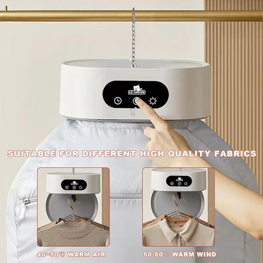 Laundry Dryer Electric Portable Dryer with Timer UV Sterilization 1200 Closet Hot Air Dryer for Apartments