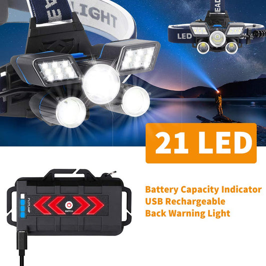 21 LED 9 Modes Head Lamp