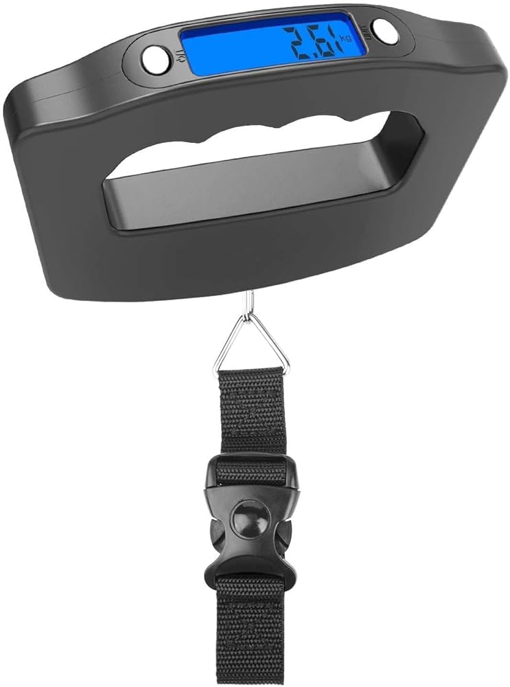 Portable Digital Luggage Scale with 2 AAA Batteries Included