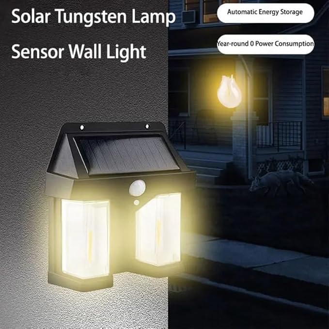 Solar Sensor Light, Motion Light-Operated, Outdoor Waterproof Wall Lamp
