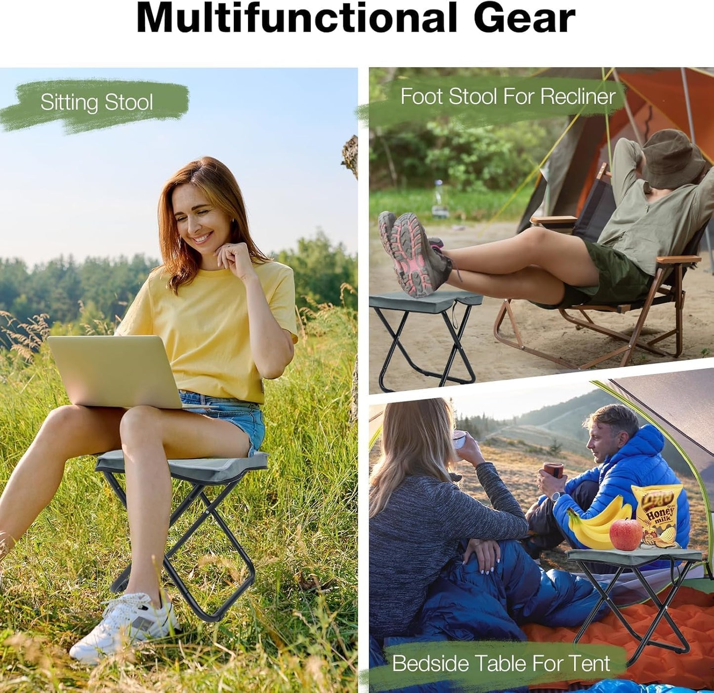 Foldable Camping Stool ! Portable Folding Stool ! Foldable Chair Camping Chair !