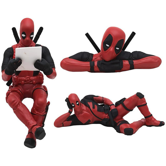 Dead Pul Action Figure PVC Model Movable Joint Set of 3 Collectible Poses Hollywood Superhero Character for Office Desk, Home Decor, Unique Decoration for Car Interiors
