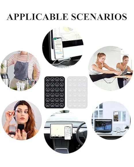 Phone Holder Silicone Suction Phone Case | Hands-Free Anti-Slip Fidget Toy for Mobile | Mirror/Shower/Phone Holder for Videos & Selfies