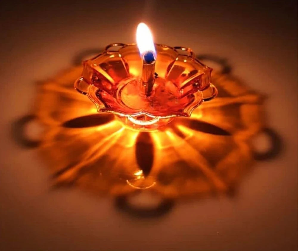 Plastic Festivals 3D Reflection Diya Light
