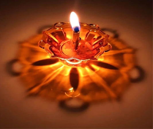 Plastic Festivals 3D Reflection Diya Light