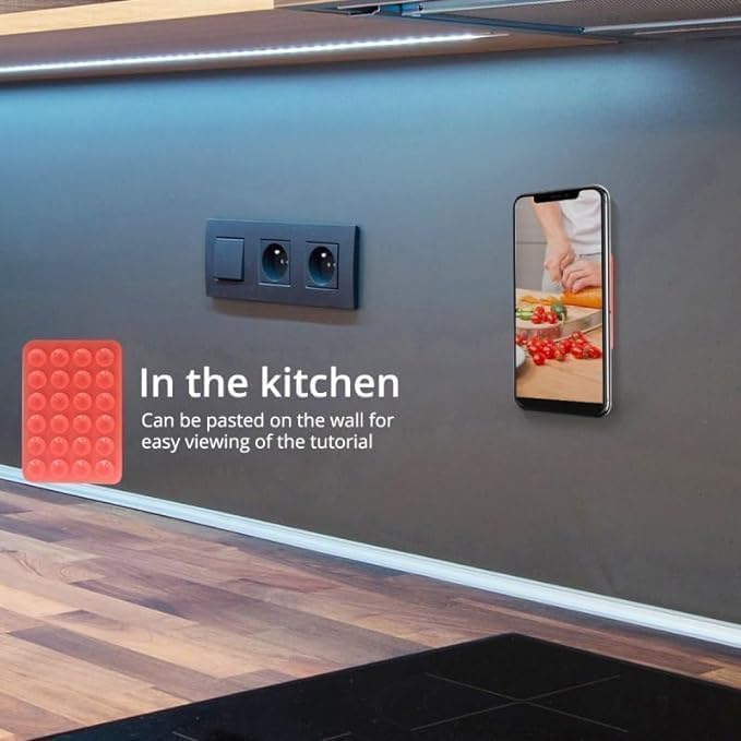 Phone Holder Silicone Suction Phone Case | Hands-Free Anti-Slip Fidget Toy for Mobile | Mirror/Shower/Phone Holder for Videos & Selfies