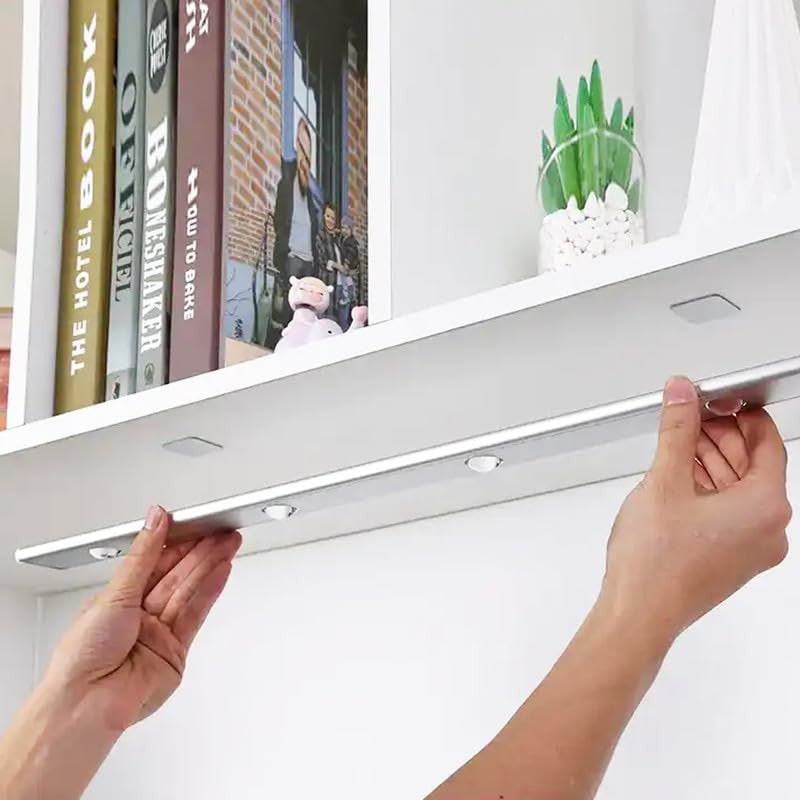 Motion Sensor Light with Remote for Home, Night Light for Bedroom 2 Color & Brightness Adjustable Wardrobe Lights with Sensor 3 Modes Led Lights for Kitchen (40cm)