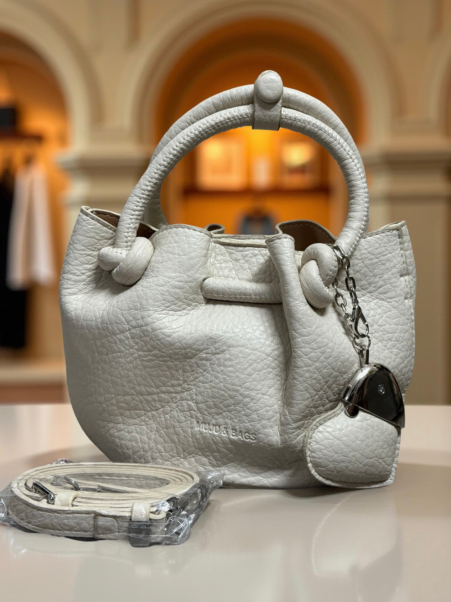 Premium Imported Leather Sling Bag with Removable Mini Purse