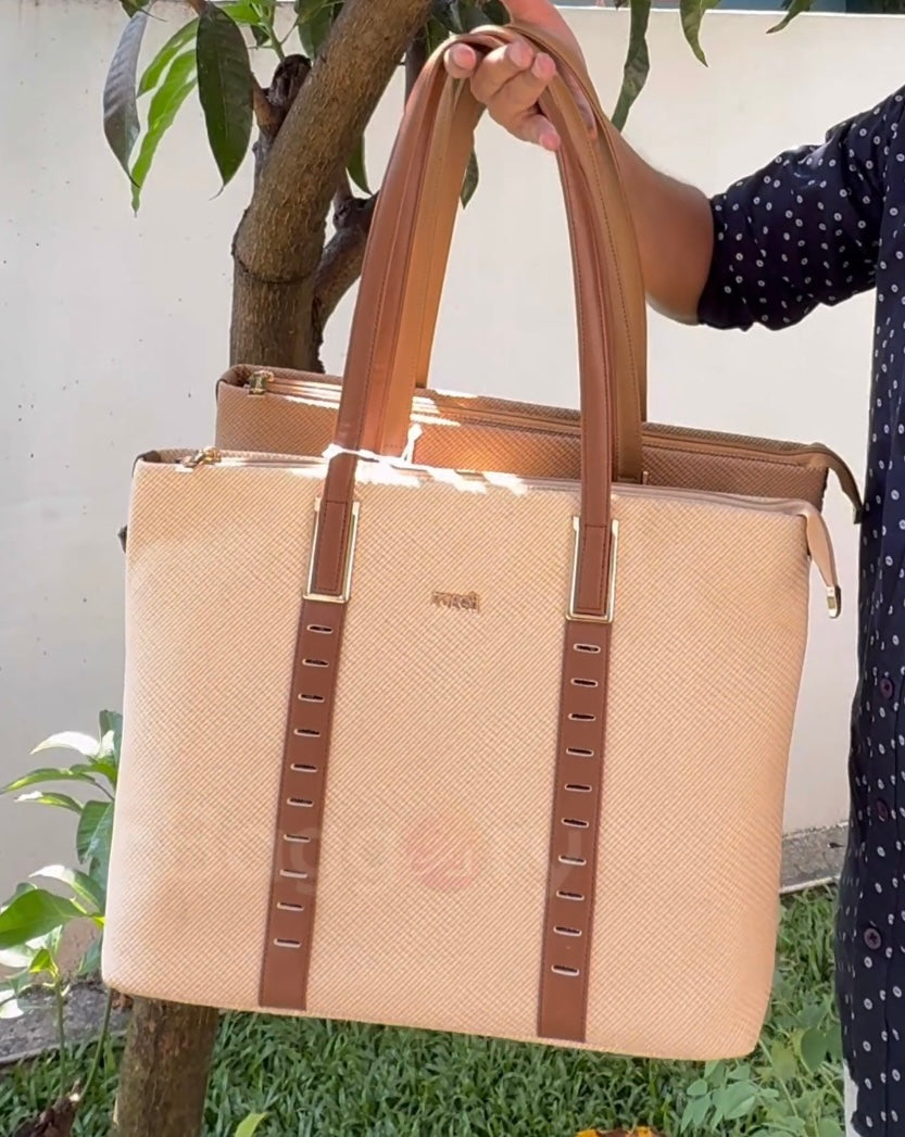 Rosell Executive Tote – Premium Textured Handbag