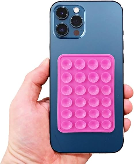 Phone Holder Silicone Suction Phone Case | Hands-Free Anti-Slip Fidget Toy for Mobile | Mirror/Shower/Phone Holder for Videos & Selfies