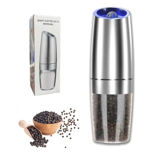 Glass Gravity Electric Salt Pepper Grinder
