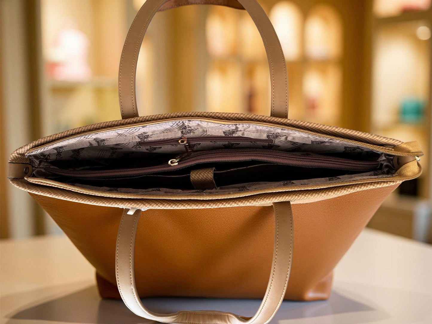 Rosell Executive Tote – Premium Textured Handbag