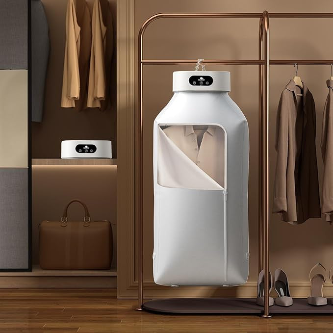 Laundry Dryer Electric Portable Dryer with Timer UV Sterilization 1200 Closet Hot Air Dryer for Apartments