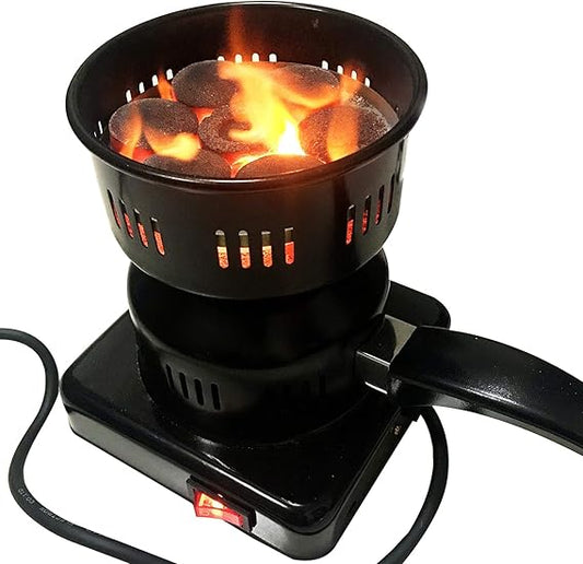 Multipurpose Charcoal Burner,Electric Hookah Coal Burners for Shisha Incl Overheat Protection,Smart Heat Control,220V